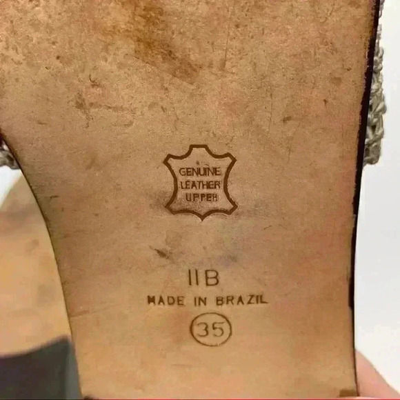 Talbots womens sandals 11 taupe 80s 90s vintage square toe slides coastal granny - Picture 8 of 13